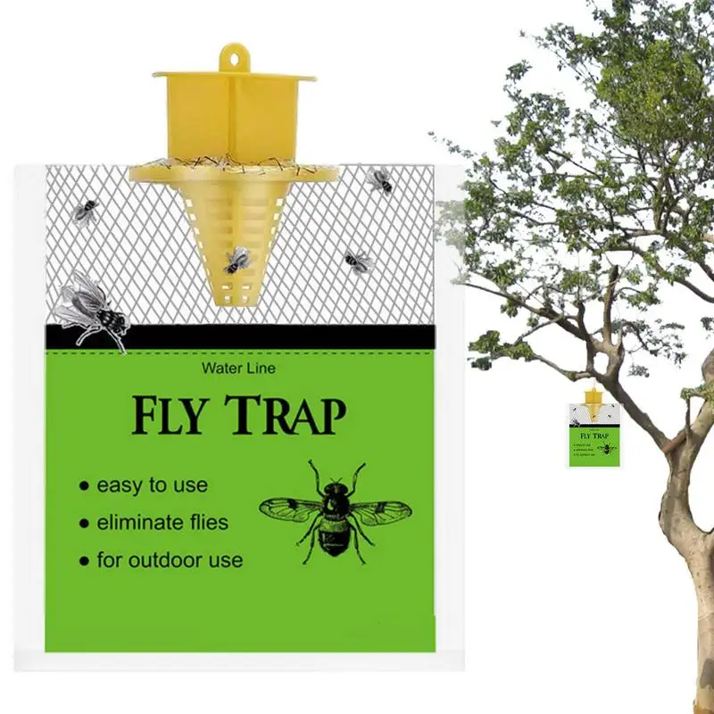 

Outdoor Fly Traps Fly Catcher Bag Pre-Baited Dissolvable Bait Fruit Fly Trap Natural Fly Trap Bag For Patios Barns Ranches