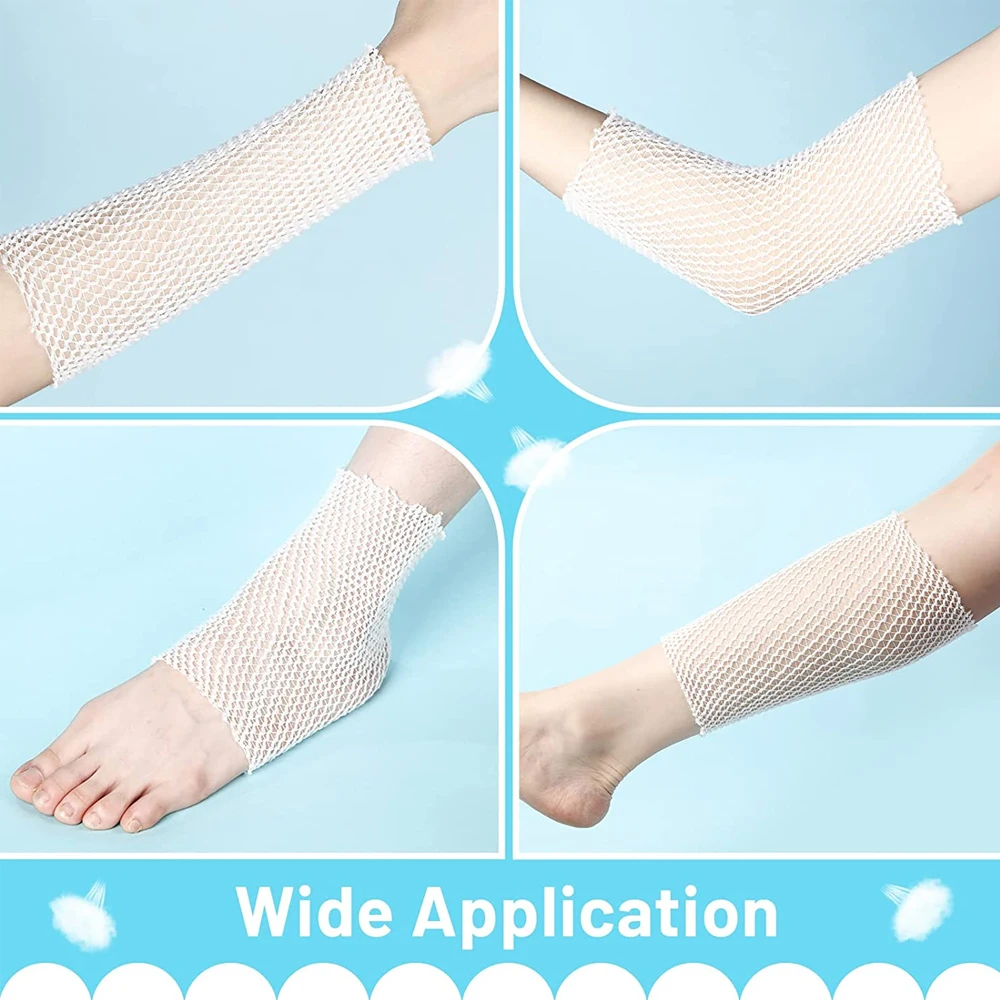1 Roll Net Tubular Bandage Elastic Mesh Wound Dressing Tubing Gauze Bandage Fix Net Bandage Retainer Stretch Tube Bandages