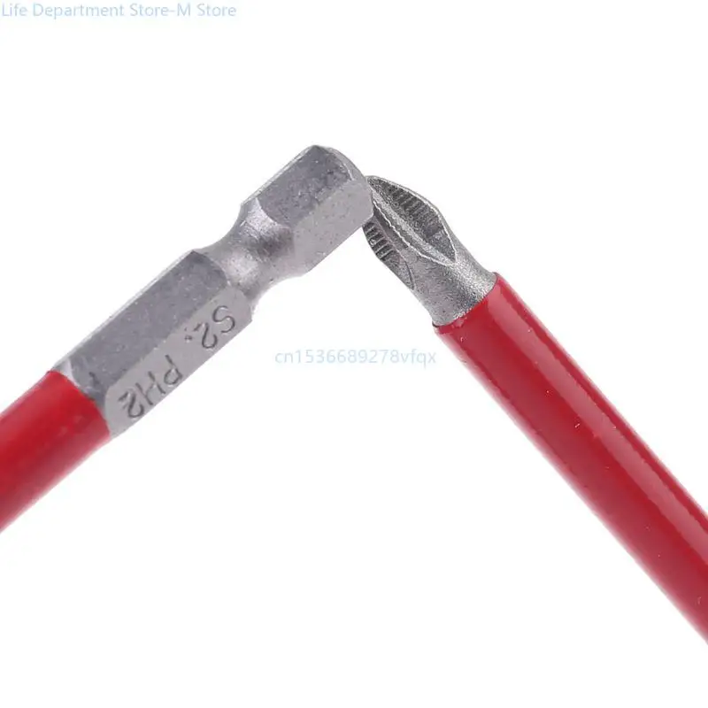 

10pcs PH2 150mm Power Drill Bit Set Long Reach Non Slip 1/4'' Screwdriver