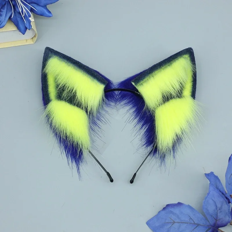 Cosplay Accessories Anime Egyptian Queen Ankha Simulation Animal Ears Headwear Tail Costume Props Halloween Party Props