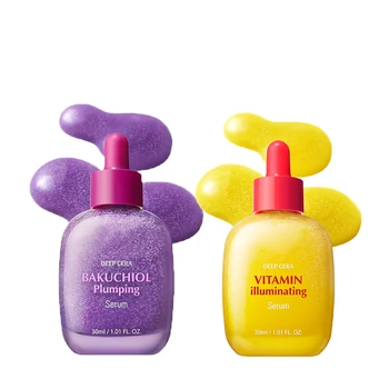 Sérum blanchissant à la vitamine, sérum à la vitamine C en niacinamide, sérum repulpant au bakuchiol, rétrécit les pores, réduit les rides et soulève la peau