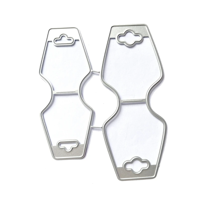 금속 다이 컷 걸이식 태그 엠보싱 스텐실 커팅 다이, 카드 제작 스크랩북 종이 공예, DIY 템플릿 수제