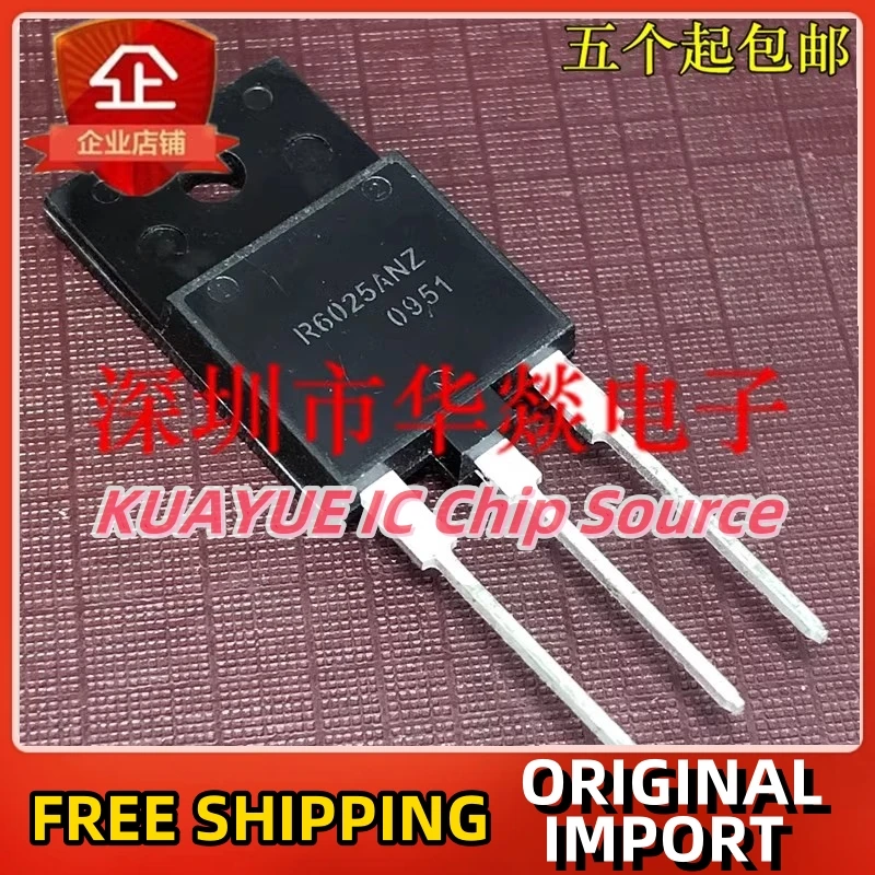 

10PCS-30PCS R6025ANZ TO-3PF 600V 25A Fast Shipping Quality Guarantee