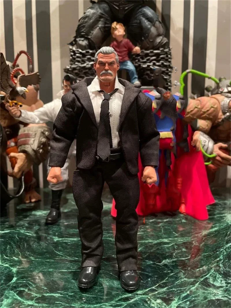 In Vendita Fan Diy 1/12 The Dark Knight Dress Suit Tie Shirt Belt No Body For 6 Pollici Strong Muscle Male Vtoys Action Figure Raccogliere