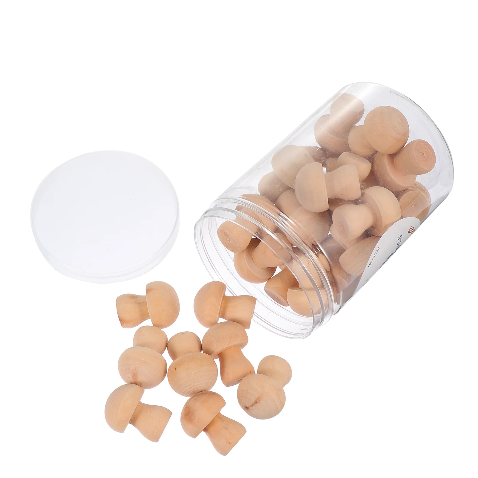 

Wooden Mushroom Set Natural Unfinished Wood Mushrooms Shapes Mushroom Figurines Mini Wooden Peg Dolls