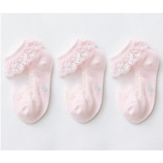 Princess Cotton Socks Lace Socks Soft Ruffled Summer Breathable 1-12Years