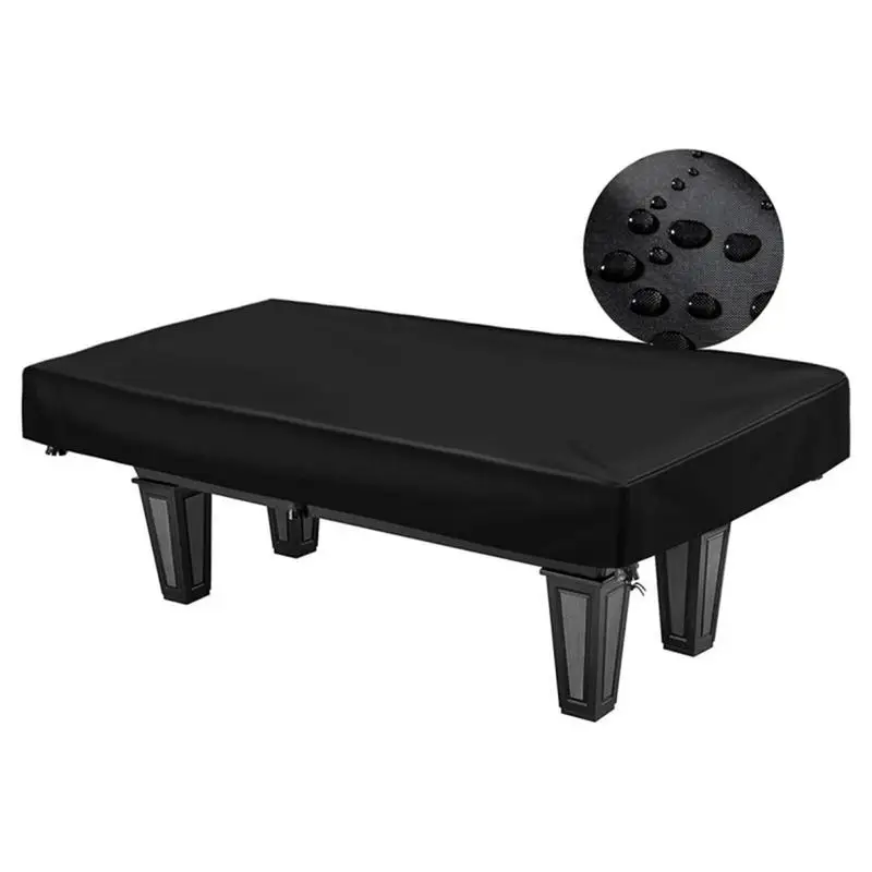210D Oxford Cloth Waterproof Dust Cover With Drawstring 7 8 9 Foot Indoor Outdoor Billiard Pool Table Cover Game Table Protector