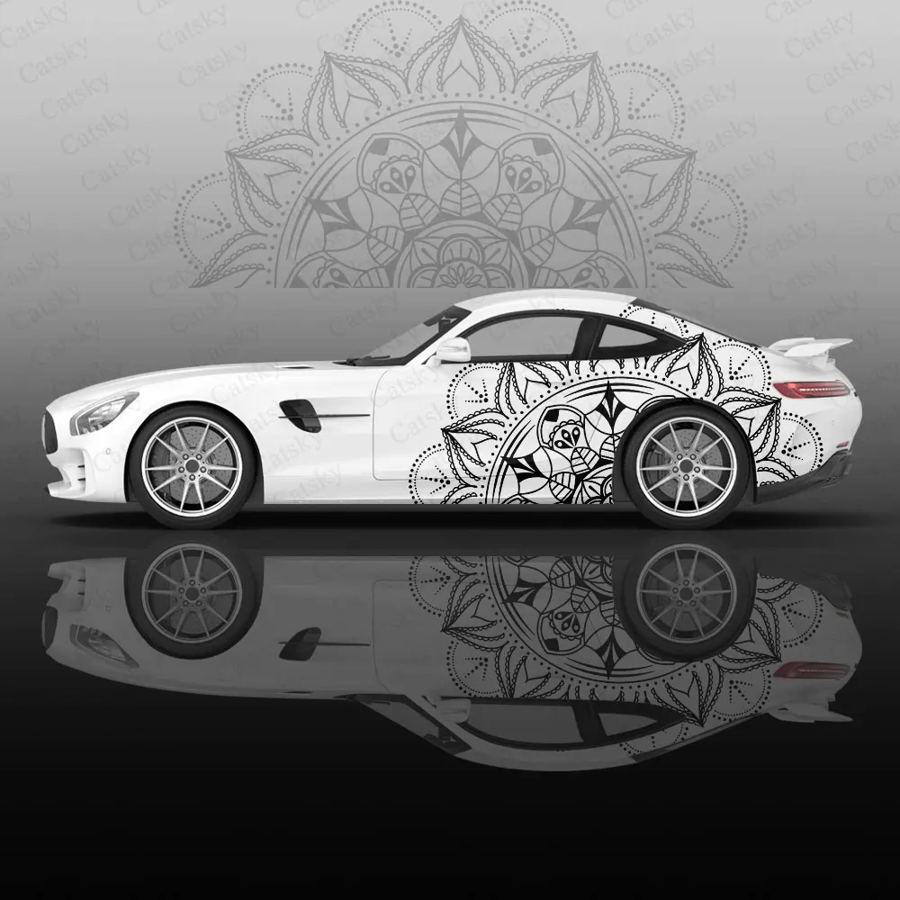 

Custom Mandala Pattern Car Wrap Protect Stickers Car Decal Creative Sticker Car Body Appearance Modification Decorative Stickers