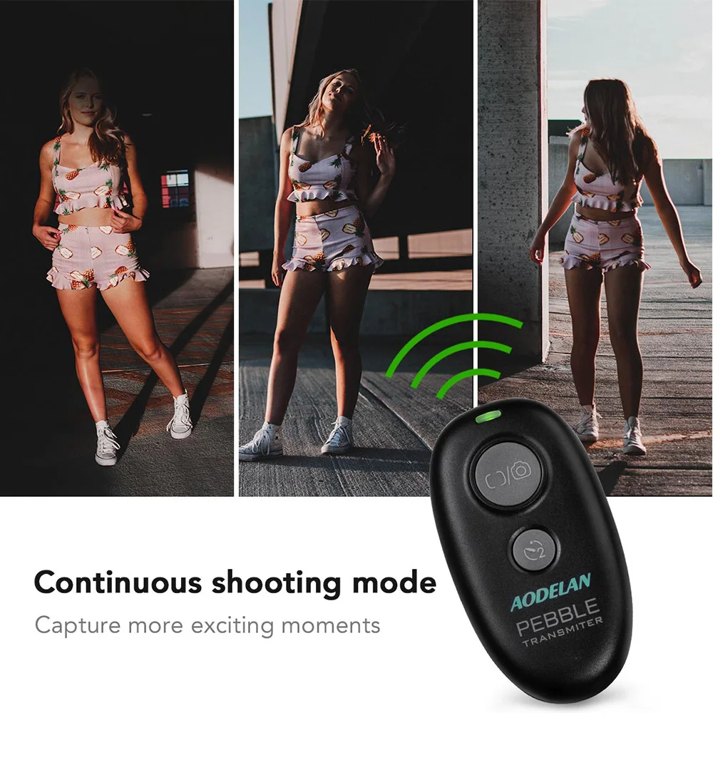 Camera Remote Shutter Button Camera Remote Shutter Release AODELAN Wireless Camera Shutter Release Remote Control For Canon Sony Nikon Auto-focus, Single, continuous, delay, bulb shooting