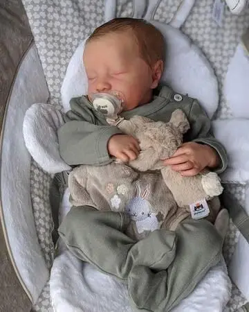 

46 см Кукла-младенец Levi Reborn с 3D рисунком, настоящая кукла, полностью виниловая кукла для новорожденных, моющиеся готовые куклы, детские куклы для девочек