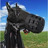 Nylon Horse muzzle With Adjustable Horse Halter Collar Overeating Prevention Harness Horse Cribbing Stall Chewing 1