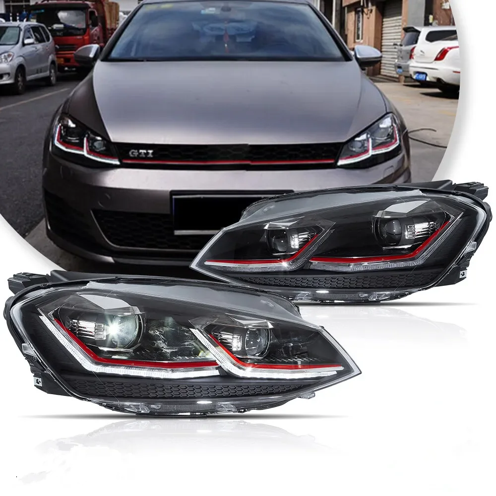 

LED Headlights For Volkswagen Golf 7 MK7 2014-2017 DRL Signal Projector Lens Auto Accessories