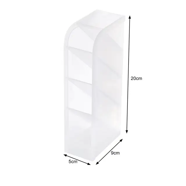 Toll Tartó Átlátszó Nagy Kapacitású Ceruza Vödör 4 Rács Ferde Betét Típusú Asztali Sminkkefe Szervező Irodai Iskolához - Image 6