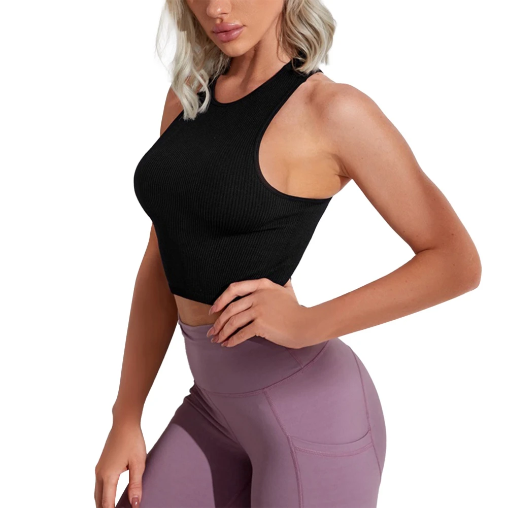 

Quick Dry Sports Bra Women Padded Gather Yoga Bra Push Up Gym Running Bra Seamless Workout Fitness Bra Top
