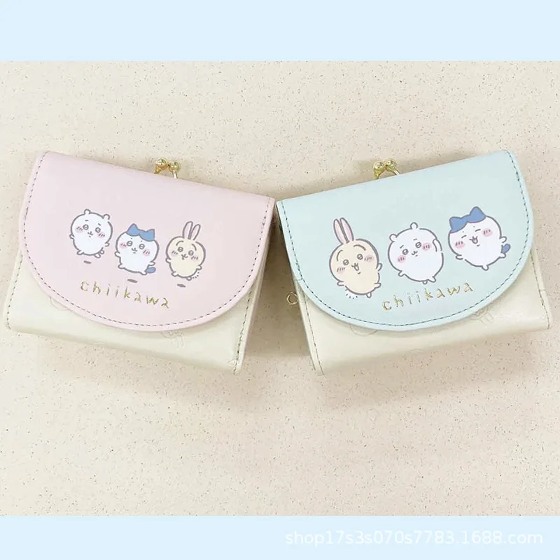 

MINISO Kawaii ちわ わ ハチチチチチワワレ レ, повседневный модный кошелек из искусственной кожи, Милые складные сумки для карт, подарки на день рождения, Hachiware Usagi