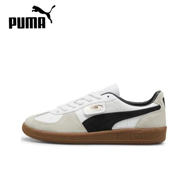 thumbnail image 1 of PUMA Palermo - Zapatillas de deporte para hombre y mujer, cómodas, ligeras, informales, antideslizantes, de caña baja, color blanco, gris y negro, 396464-01, 1 of 5
