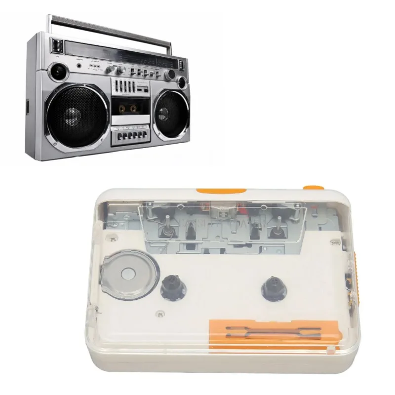 EOENKK USB Cassette Converter Plug and Play Portable MP3 Music Tape Player with Earphone for IPod PC 3