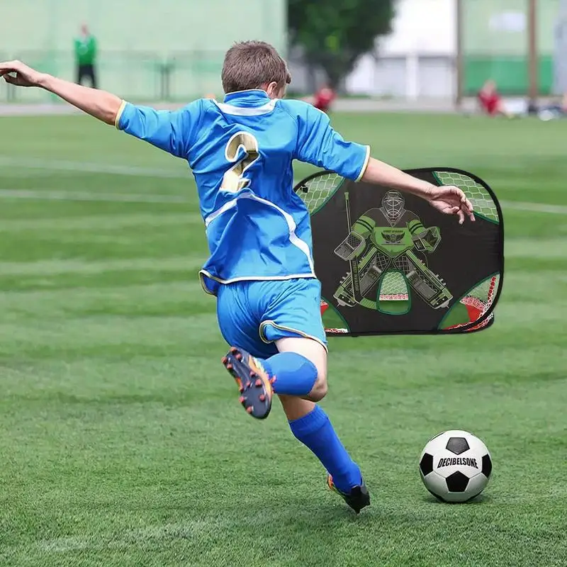 축구 네트 접이식 팝업 축구 네트, 다기능 네트 키즈 축구 목표, 뒷마당 축구 훈련용 더 정확한 샷