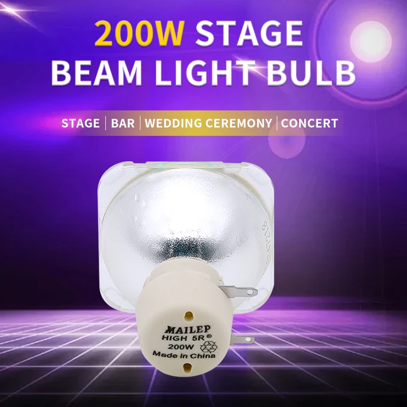 Hot 5R 200W LAMP Moving Beam Lamp metal halide lamps msd platinum 5r lamp stage light for Philips UHP 200w bulb
