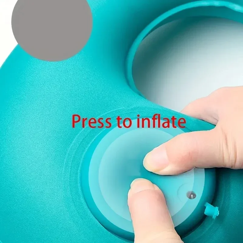 U-Shape Neck Pillow Outdoor Travel Push Type Auto Inflatable Neck Pillow Pillow Camping Car Headrest Car Accessories Interior car pillow car headrest car neck pillow