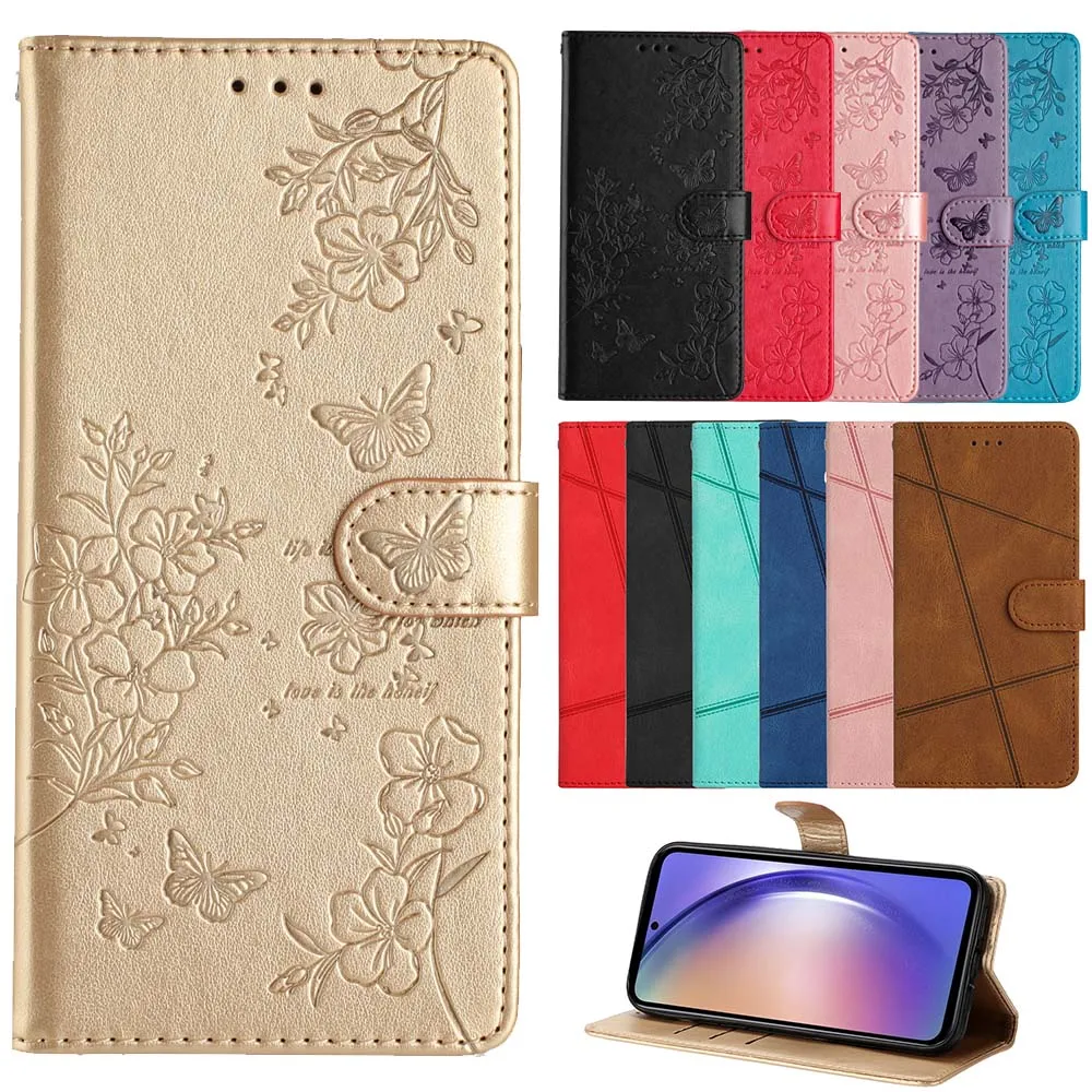 Elegant Leather Wallet Case with Card Storage Holder and Phone Cover