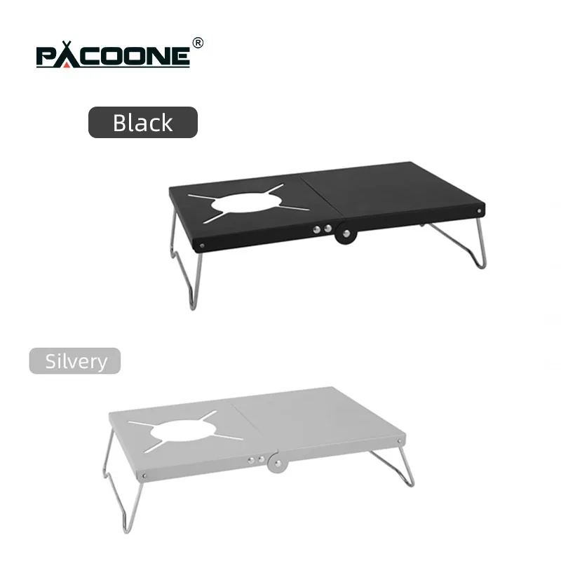 PACOONE складной переносной мини-стол для кемпинга на открытом воздухе, из нержавеющей стали