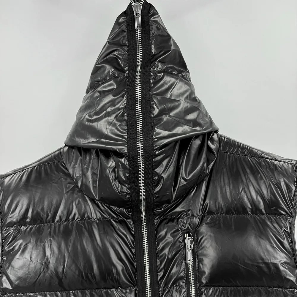 High Street Duck Down Vest Detail 6