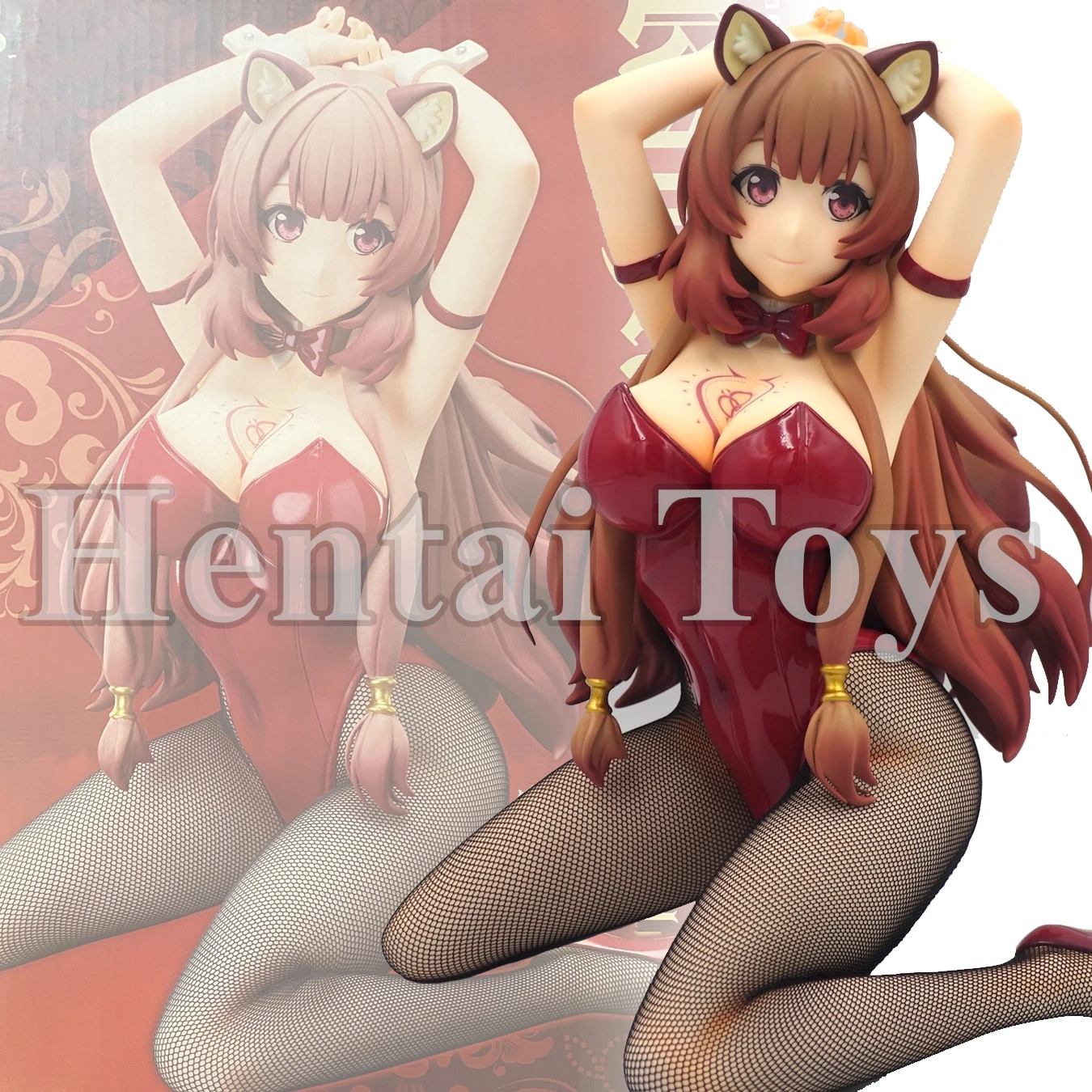 

25CM Original Anime FREEing B-style Raphtalia 1/4 Bunny Ver Sexy Girl PVC Action Figures Hentai Collection Model Doll Toys Gift