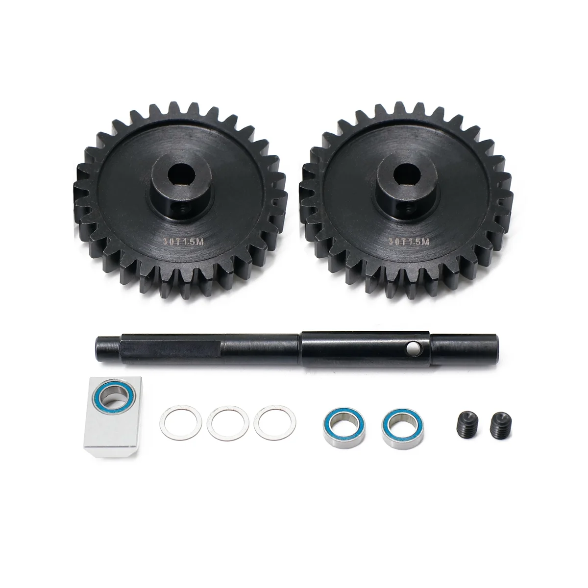 

CNC 45 HD Steel 1.5Mod 30T Pinion Gear Gear Set for 1/5 XMAXX RC Car Upgrade Parts