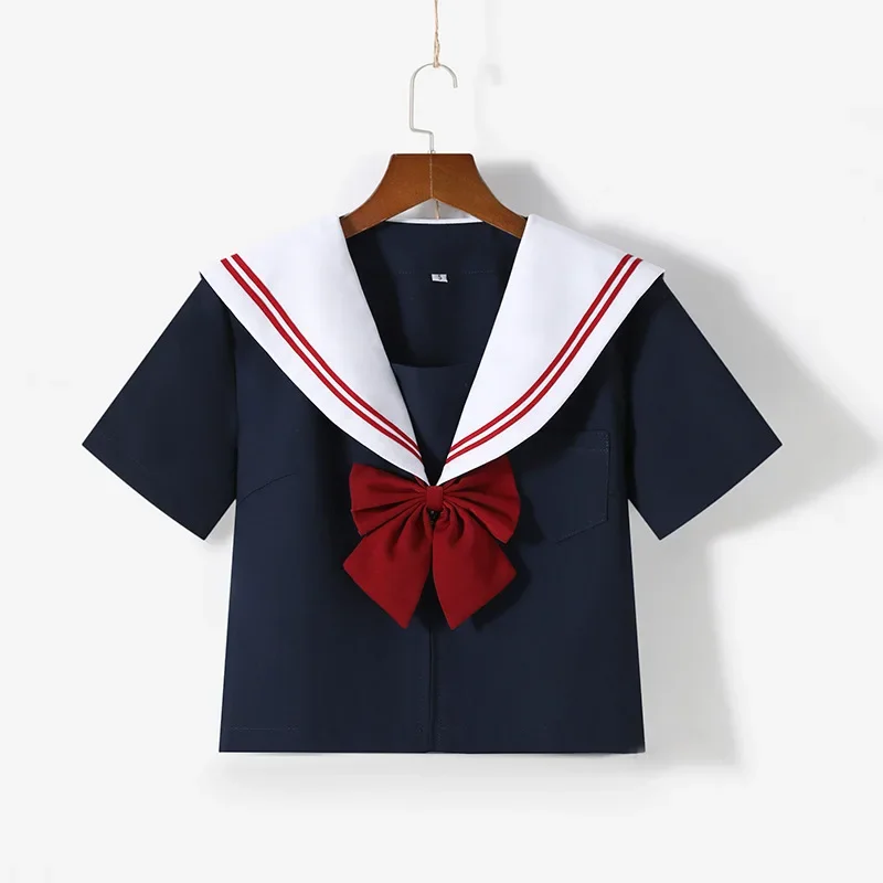 Japanese School Uniform Japanese Schoolgirl Skirt School Uniform Dress Cosplay Costume Japan Anime Girl Lady Lolita Japanese Schoolgirls Sailor Top Tie Pleated Skirt Outfit Women