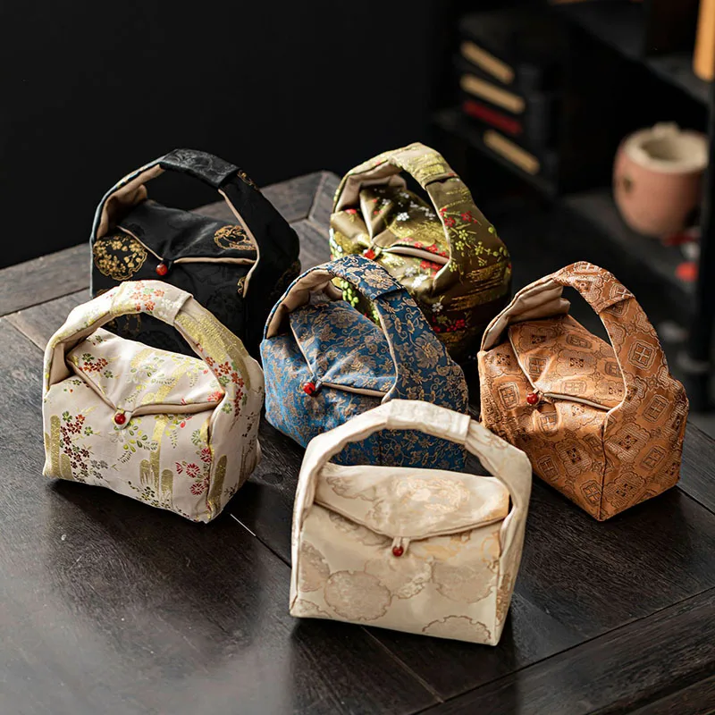 Portable Pouch for Teapot & Two Cups, Outdoor Tea Ceremonies, Stylish Design for Travel or Home Use,  for Tea Enthusiasts