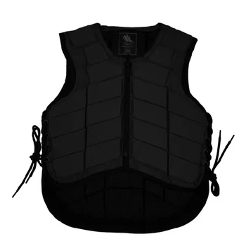 Horse Riding Vest Black Zipper Equestrian Vest for Adult Children Horse Riding Training Waistcoat EVA Equestrian Protective Pad