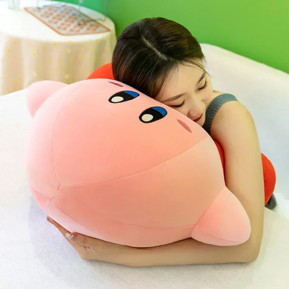 30cm 애니메이션 스타 커비 플러시 장난감 부드러운 봉제 인형 푹신한 핑크 플러시 인형 베개 방 장식 장난감 어린이 선물