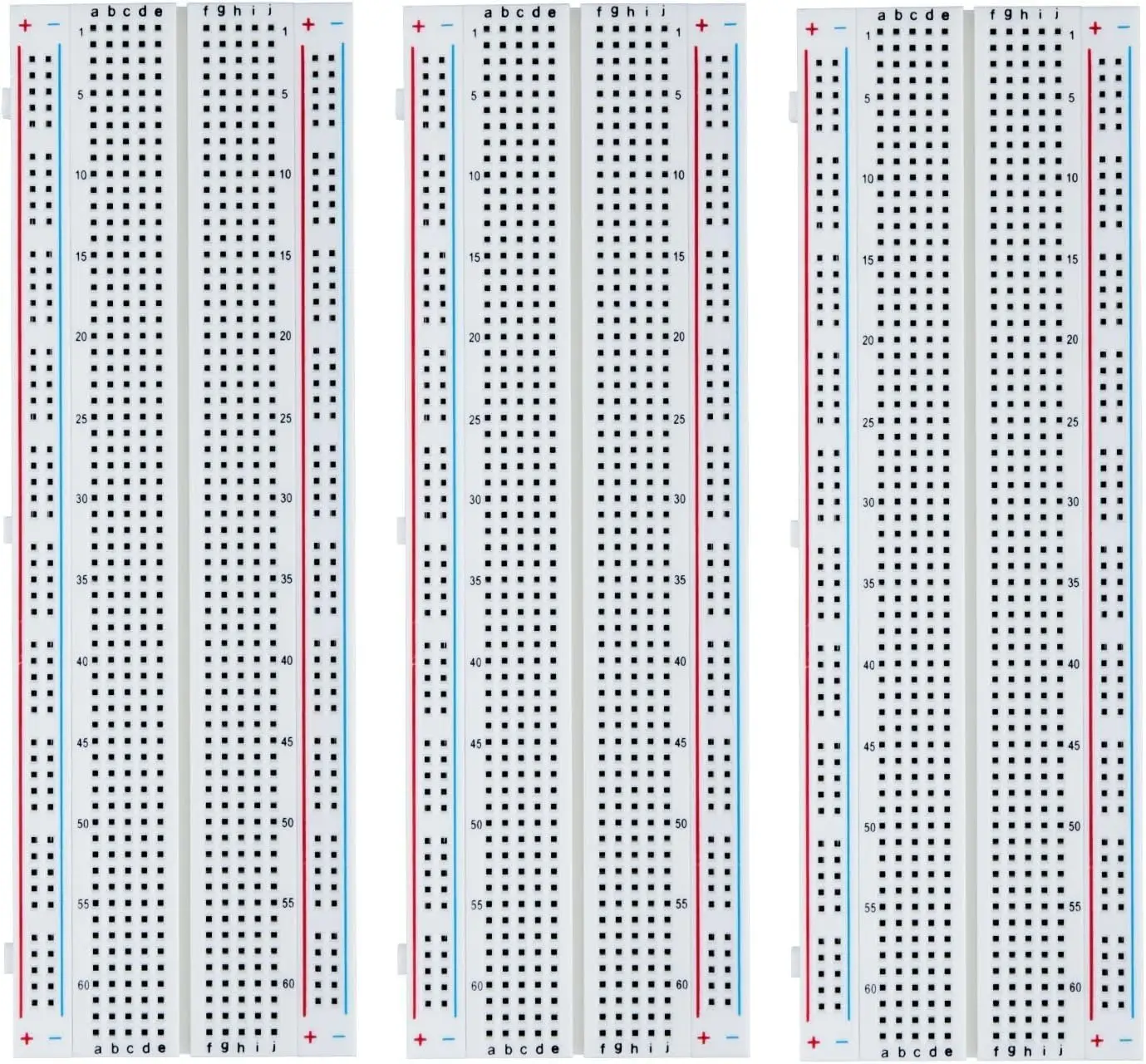 Arduino Proto Shield 배포 연결 블록 용 3Pcs 솔더리스 브레드 보드 830 포인트 솔더리스 프로토 타입 PCB 보드 키트