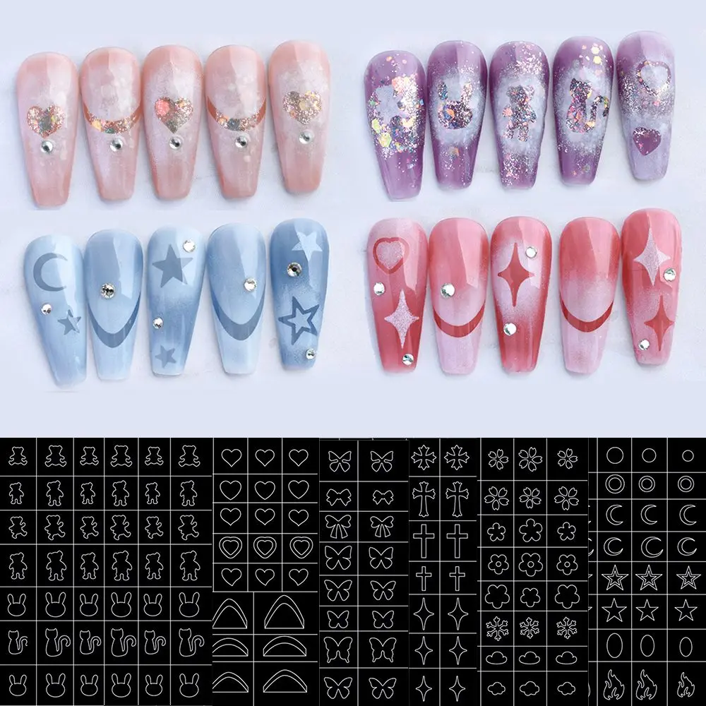 

Sliders Decorations Manicure Accessories Fun Prints Decals Nail Art Template Nail Art Airbrush Stencils Nail Stamping Stickers