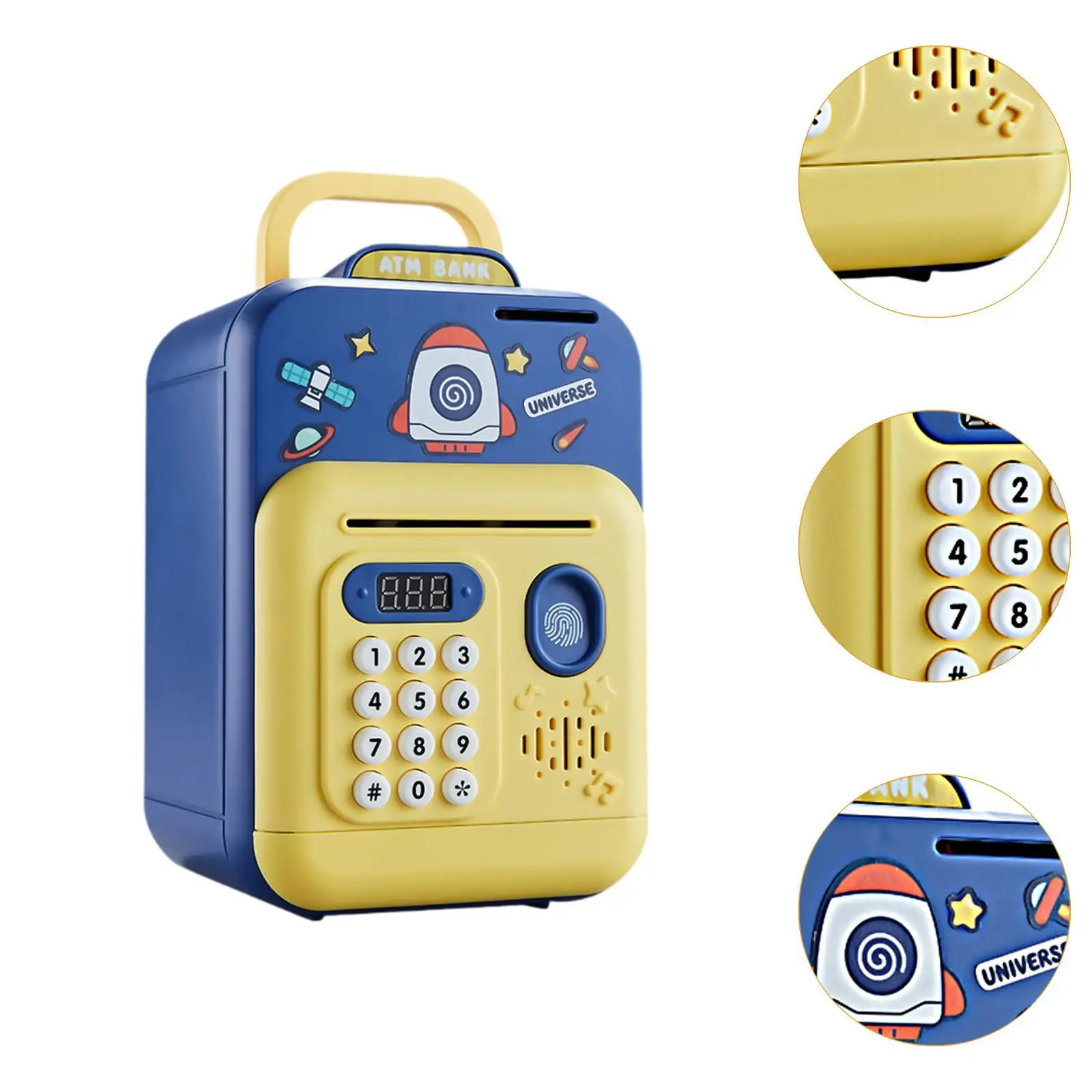 ATM Piggy Bank for Kids Auto Scroll Money Stylish Money Saving Box for Children Ages 3 4 5 6 7 8 Years Old Boys Girls Kids Gift
