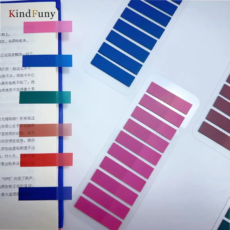 200Pc Index Tabs Self Adhesive Page Markers Transparent Stationery Waterproof Sticky Notes Classify Files Flags Planner Stickers 5