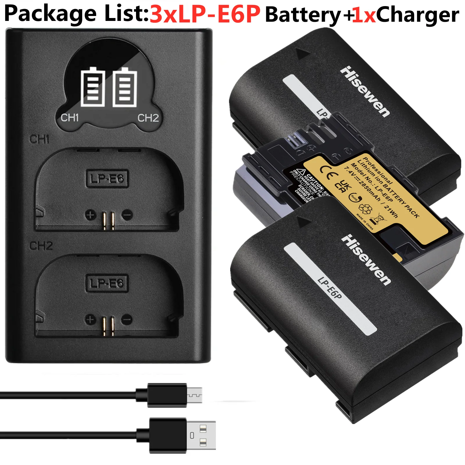 CANON Battery Pack LP-E6P For Canon EOS R5 Mark II - View #9