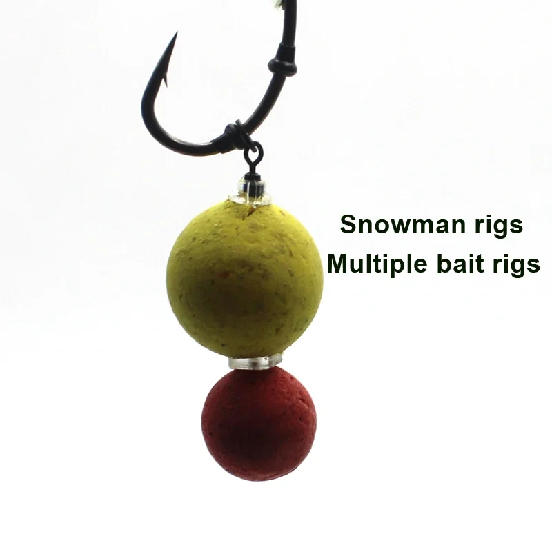 zalati 100pcs Boilie Bait Vite Terminale Rig Tackle con Round Link Loop per Carp Fishing Tool