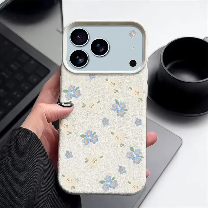 ตัวเลือกสินค้า เคสซิลิโคนนุ่มป้องกันกระแทก iPhone 17/16 Pro Max ลายดอกไม้สวย