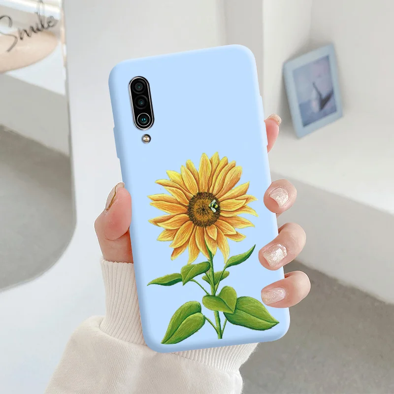 For Meizu 16xs Protective Shell Silicone Soft Shell Phone Case Candy Color Case Fashion Silicone Color Chrysanthemum cases for meizu Cases For Meizu