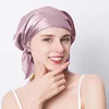100% Natural Mulberry Silk Sleeping Cap Silk Shower Cap Nightcap Housework Cooking Hair Care Bonnet Protector Hair Accessories 3