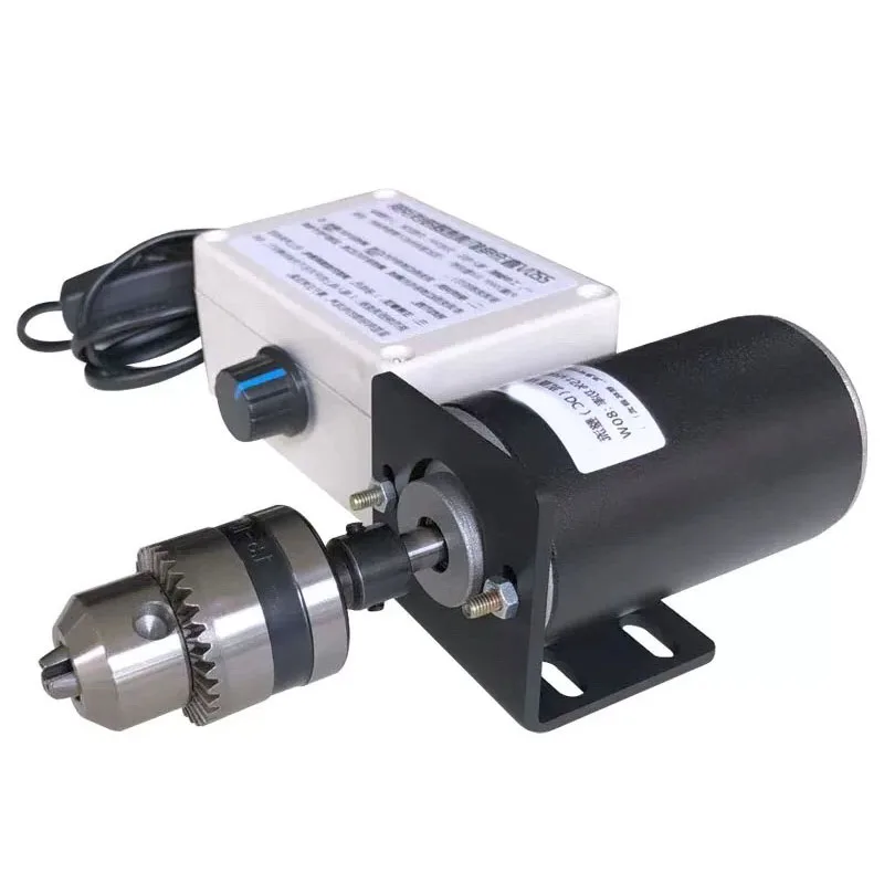 220V 80W 고속 마이크로 DC 모터, 카본 브러시 및 볼 베어링, 드릴/그라인더용 가변 속도