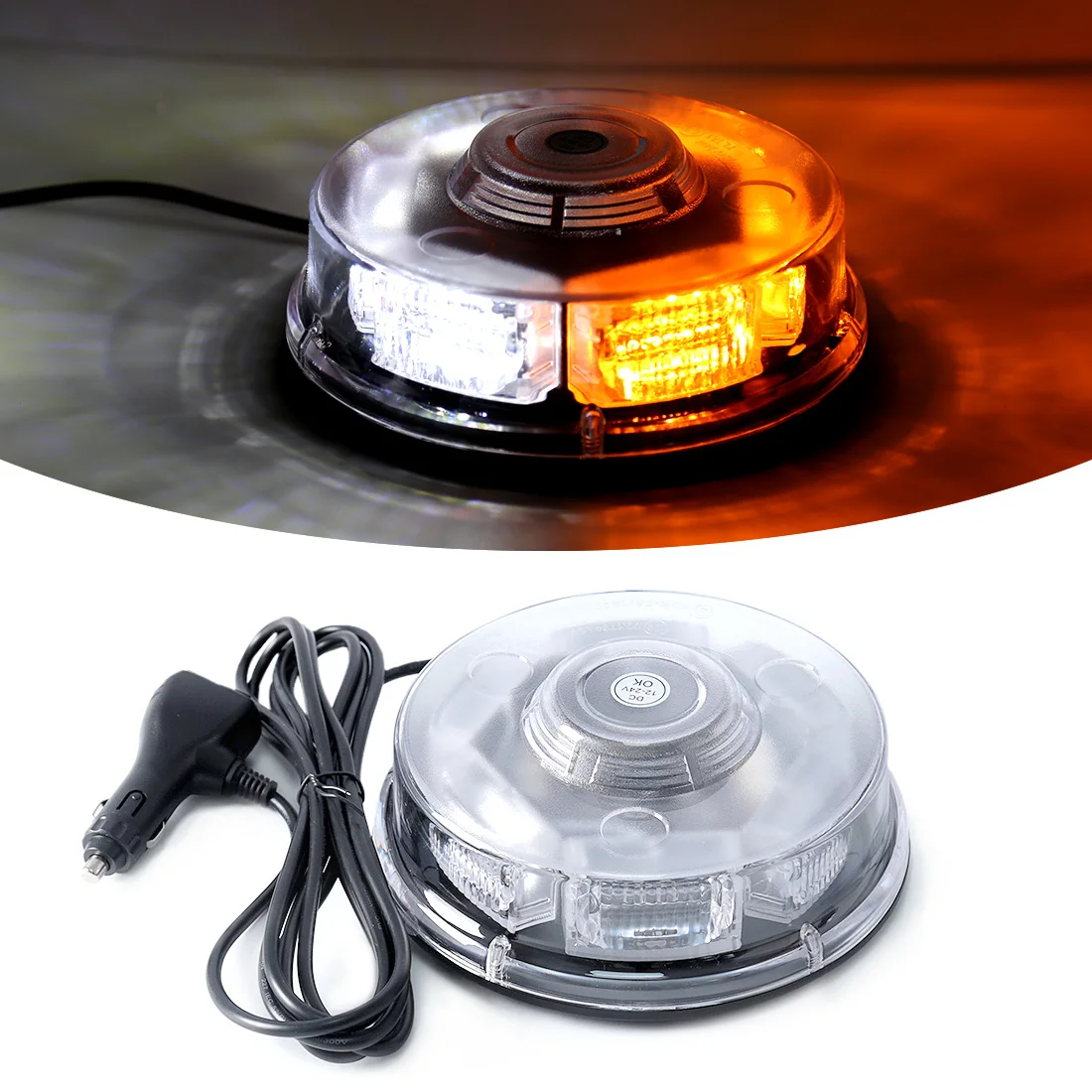 Strobe Signal LED Dach Auto Warnung Licht Blinkt Leuchtfeuer Alarm Notfall  Lampe Rot Blau Gelb Weiß Auto Lkw Magnetische - AliExpress