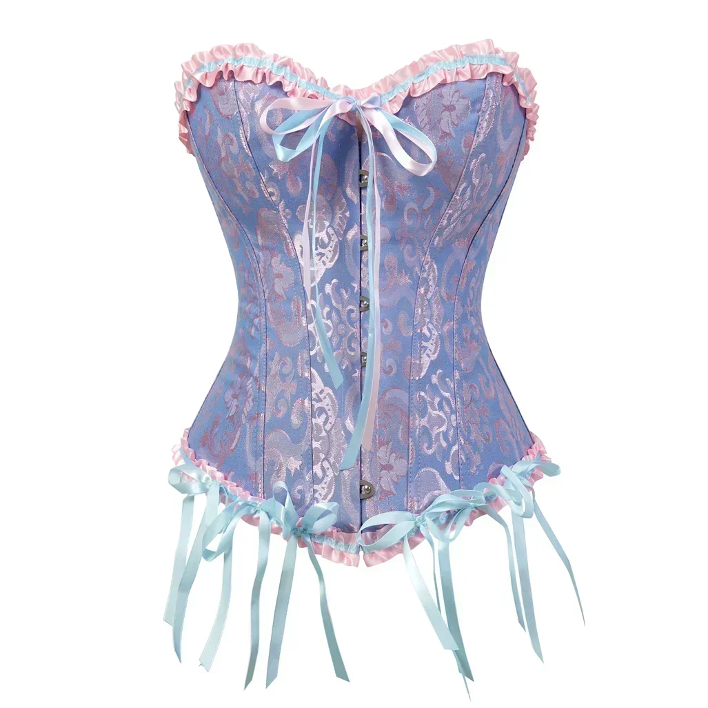 Corset Bustier Top Vintage Corset Top Gothic Corsets Steampunk Bustier Lace Up Corsage Plus Size Sexy Bustiers Carnival Holiday Party Club Costumes