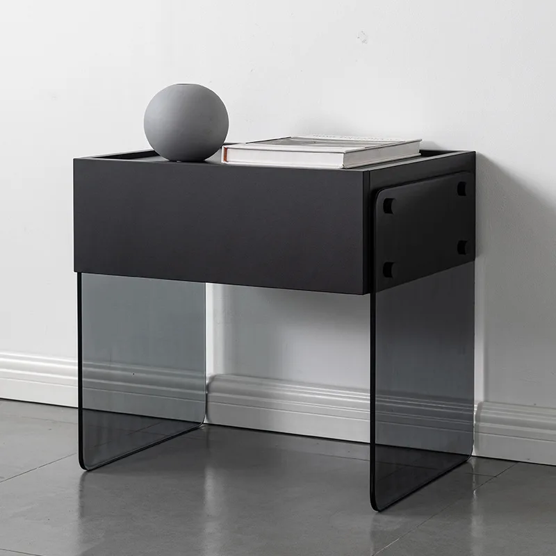 

Wuli Detachable Home Acrylic Minimalist Bedside Table Advanced Soft Decoration Creative Detachable Bedside Cabinet Ins Locker