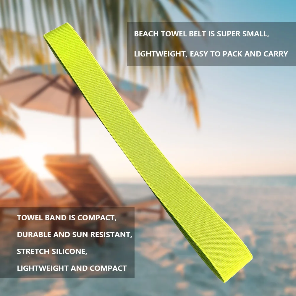 Elastic Towel Bands Strap Portable Pool Seaside Towels Fixator Lightweight Sun Resistant Stretchable for Beache Party Camping beach towel clip