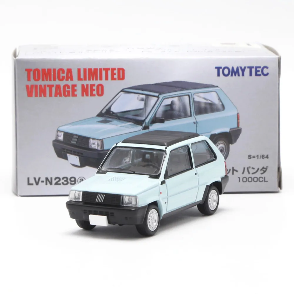 TOMICA TLV 1:64N239a Fiat Panda alloy die-cast car model, boys
