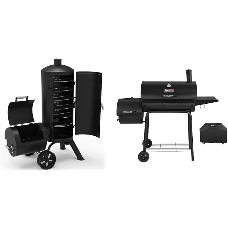 

Dyna-Glo Signature Series DGSS1382VCS-D Heavy-Duty Vertical Offset Charcoal Smoker & Grill,811 Square Inches,Black