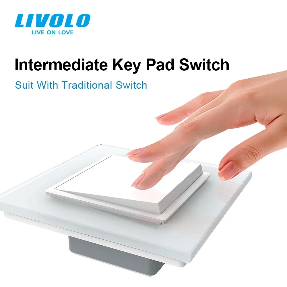 Crystal Glass Panel Push Button Switch